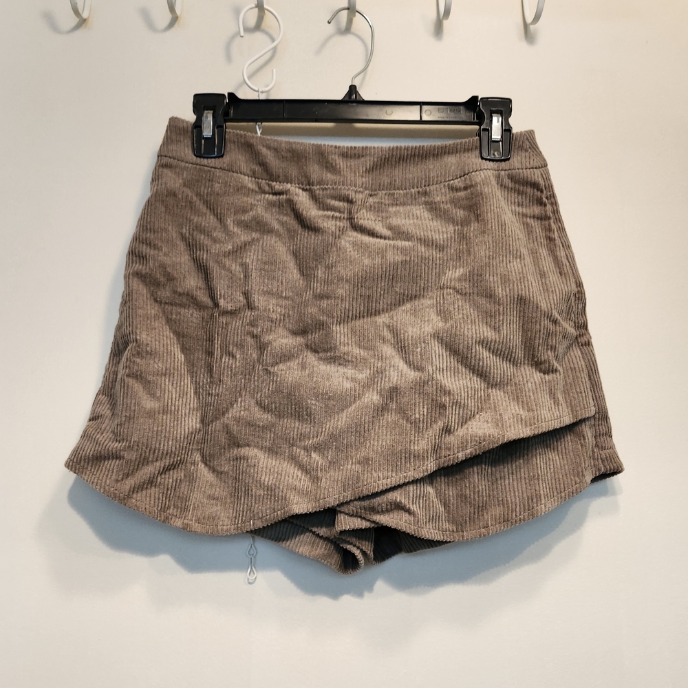 Altar'd State Corduroy Tan Skort